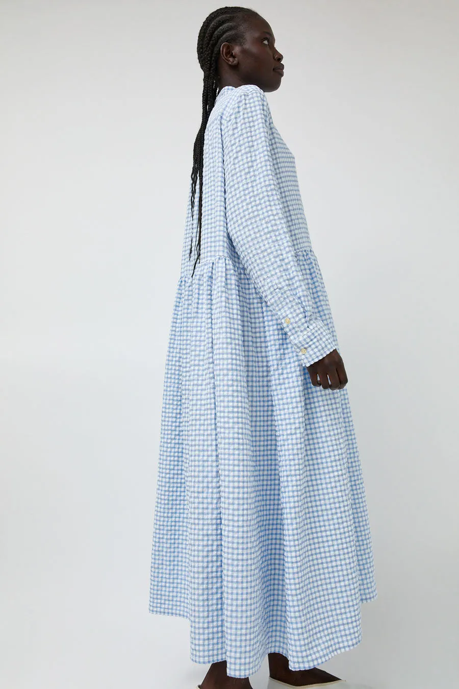 Sultan Wash Dolly Dress Vichy Love in Ciel and White sold by No. 6 product image thumbnail 4