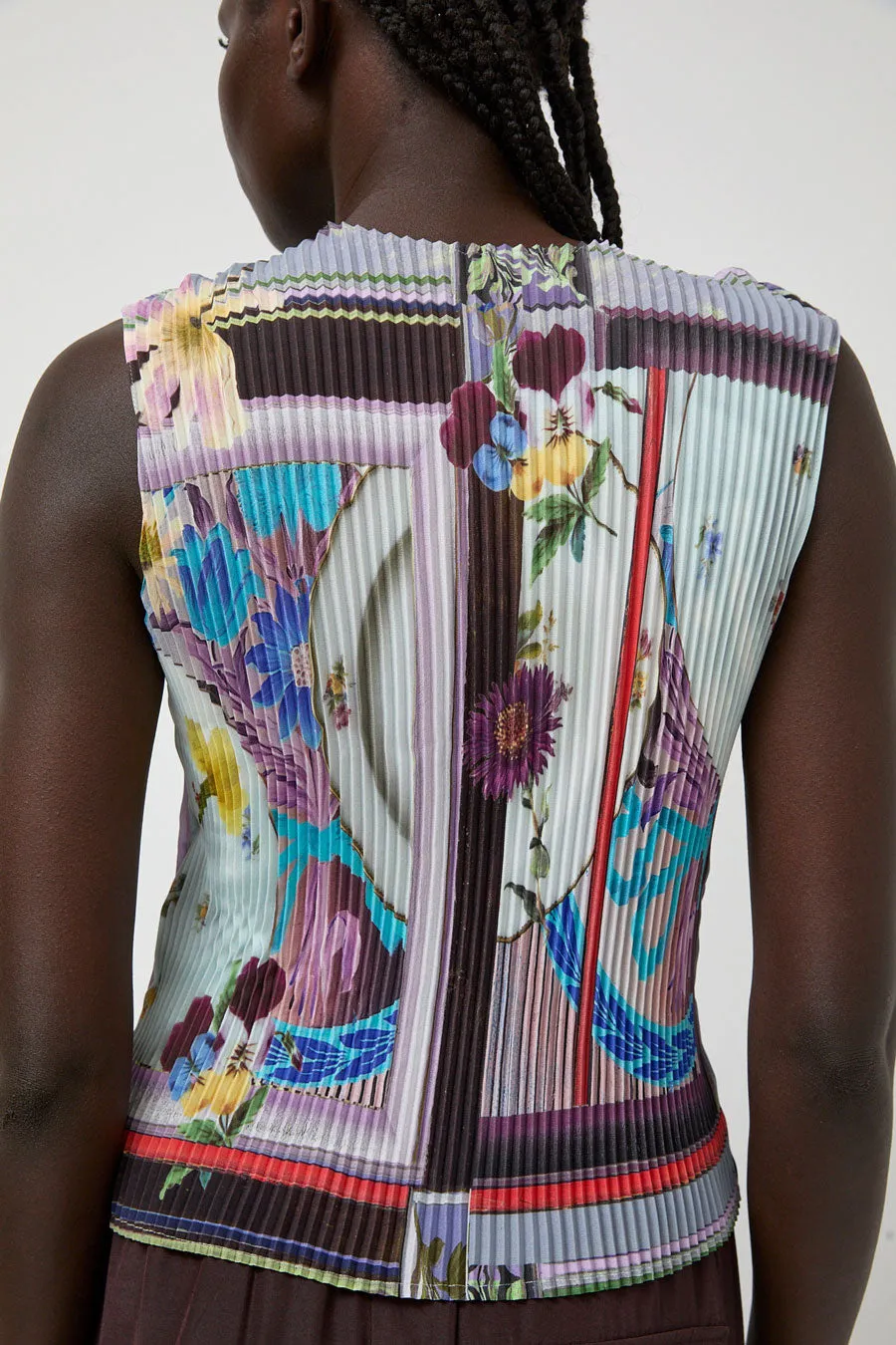Julia Heuer Thelma Pleated Top in Alice sold by No. 6 product image thumbnail 5