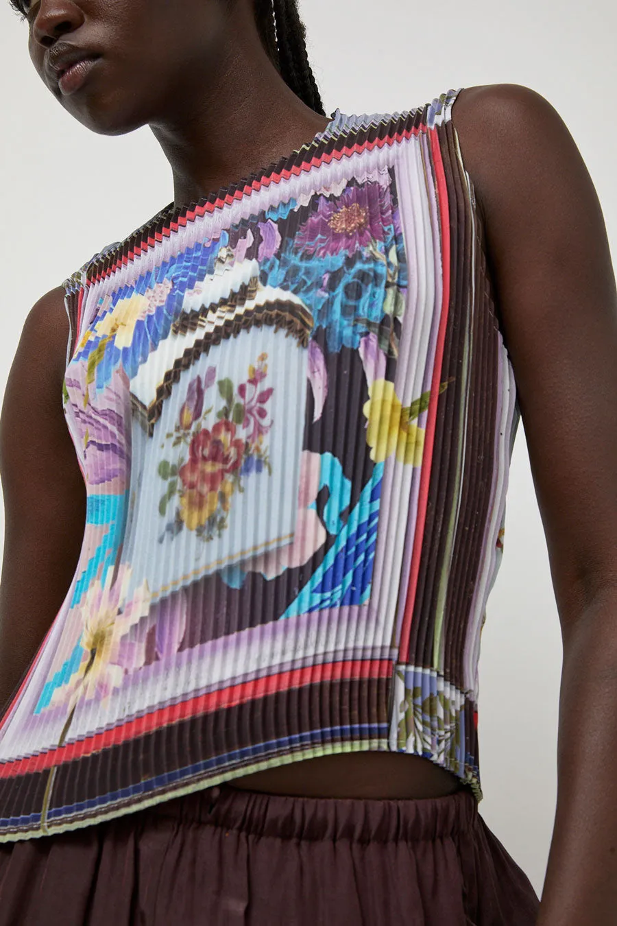 Julia Heuer Thelma Pleated Top in Alice sold by No. 6 product image thumbnail 3