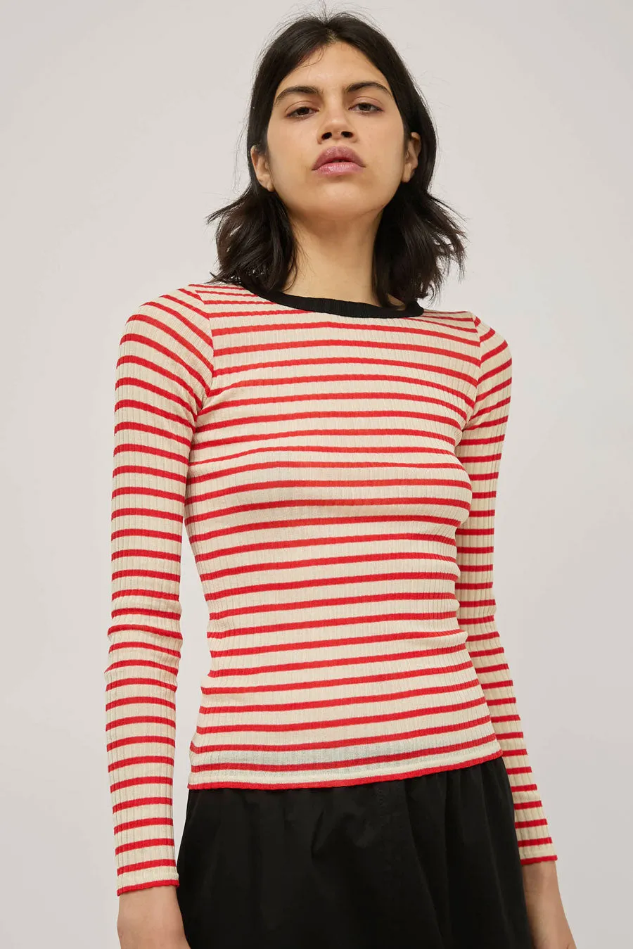 La Fetiche Jackie Raye in Poppy and Ecru sold by No. 6