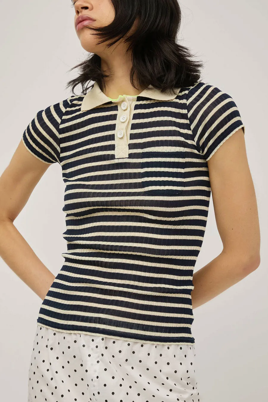 La Fetiche Micka in Navy and Ecru sold by No. 6 product image thumbnail 3