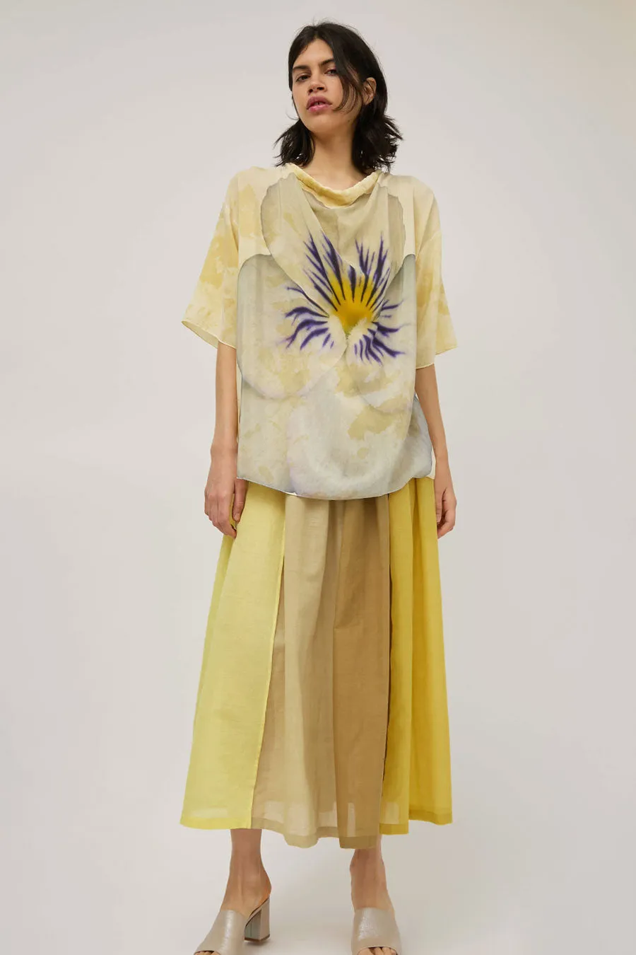 Anntian Silk Top in Print H Pansies sold by No. 6 product image thumbnail 5