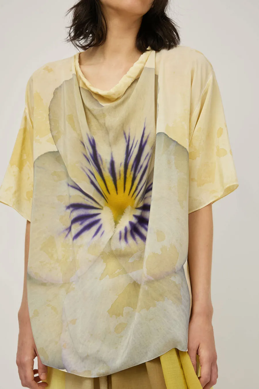 Anntian Silk Top in Print H Pansies sold by No. 6 product image thumbnail 3