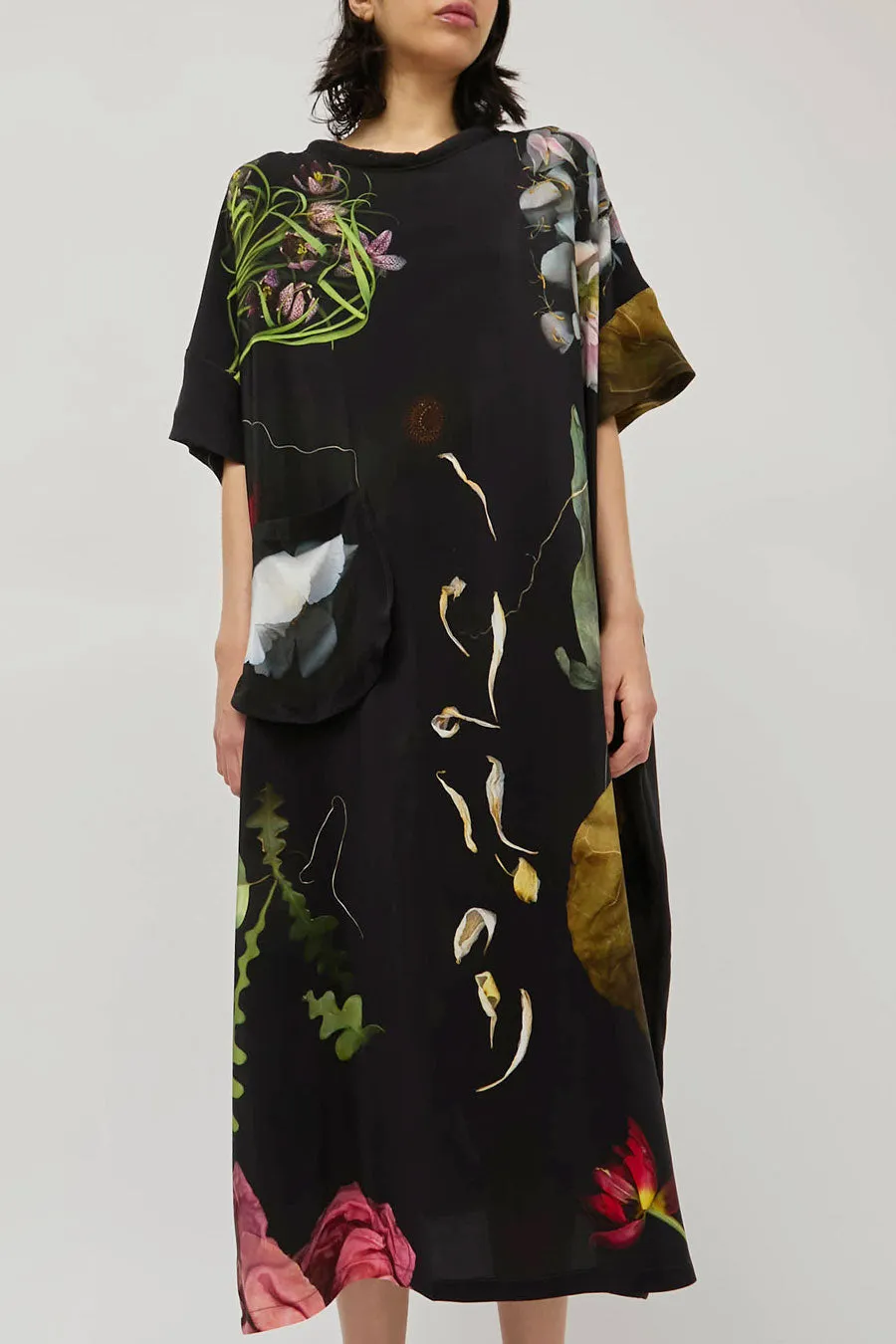 Anntian Silk Dress in Print C Big Flowers sold by No. 6 product image thumbnail 5