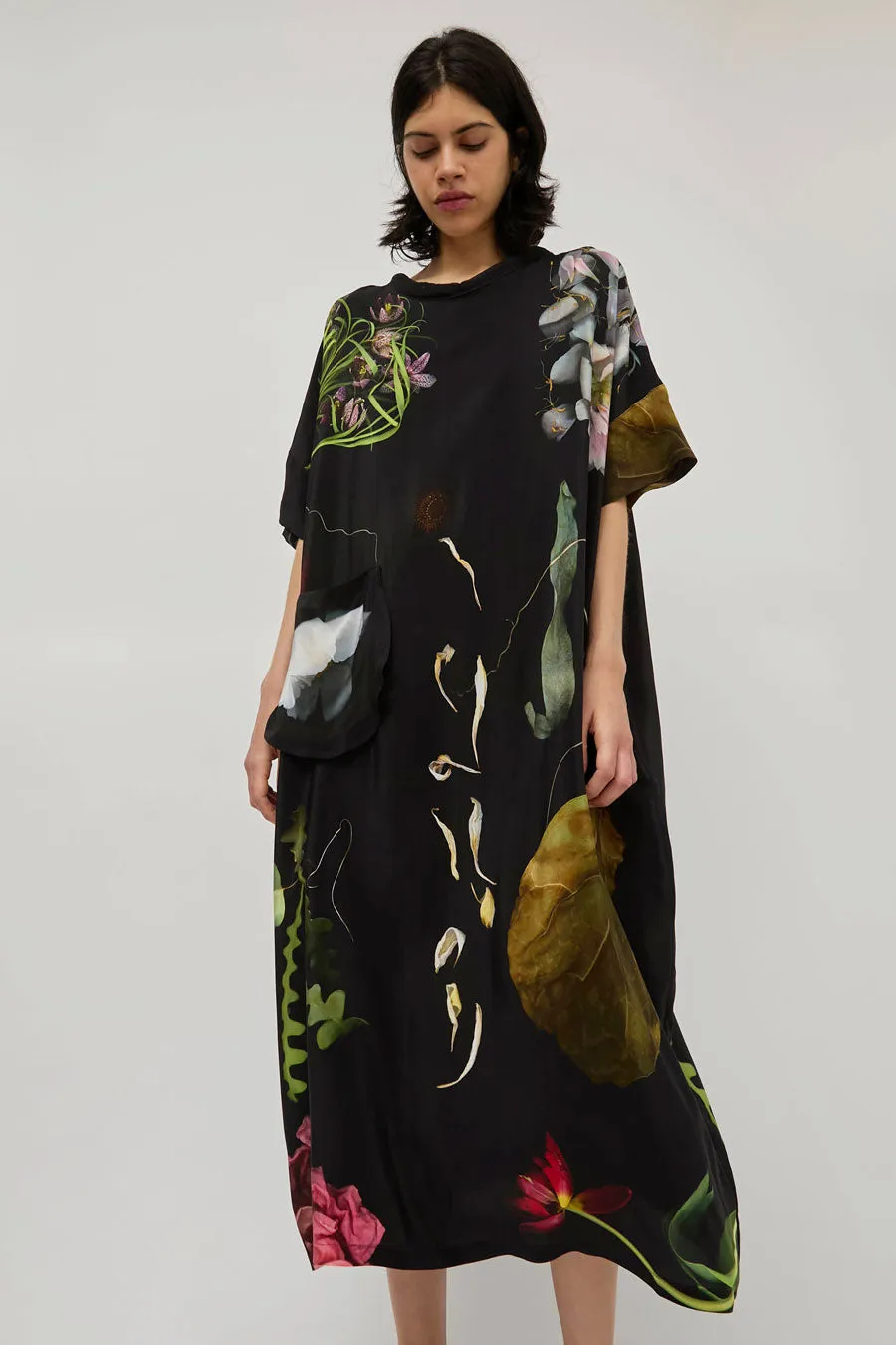 Anntian Silk Dress in Print C Big Flowers sold by No. 6 product image thumbnail 3