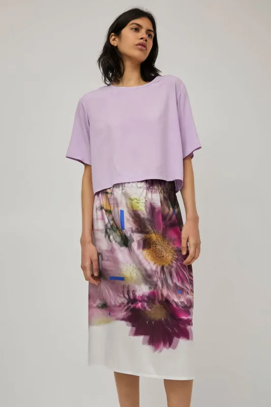 Vladimir Karaleev Lor Skirt in Floral Print sold by No. 6