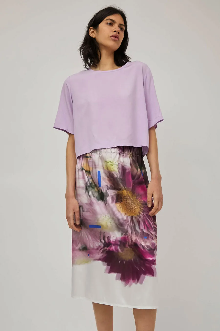 Vladimir Karaleev Lor Skirt in Floral Print sold by No. 6