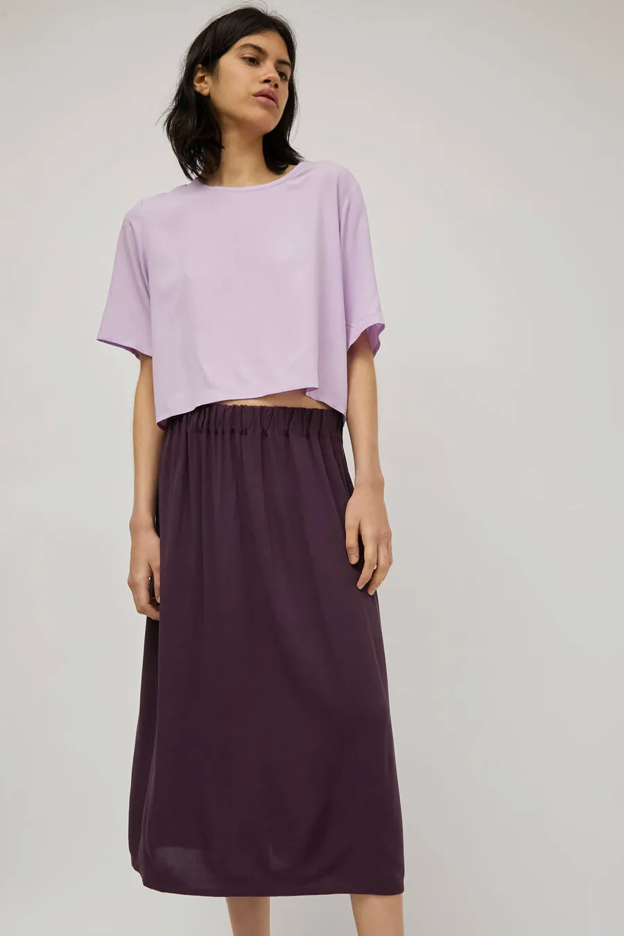 Vladimir Karaleev Basic Skirt in Raisin sold by No. 6