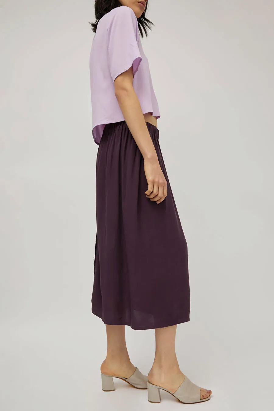 Vladimir Karaleev Basic Skirt in Raisin sold by No. 6 product image thumbnail 4