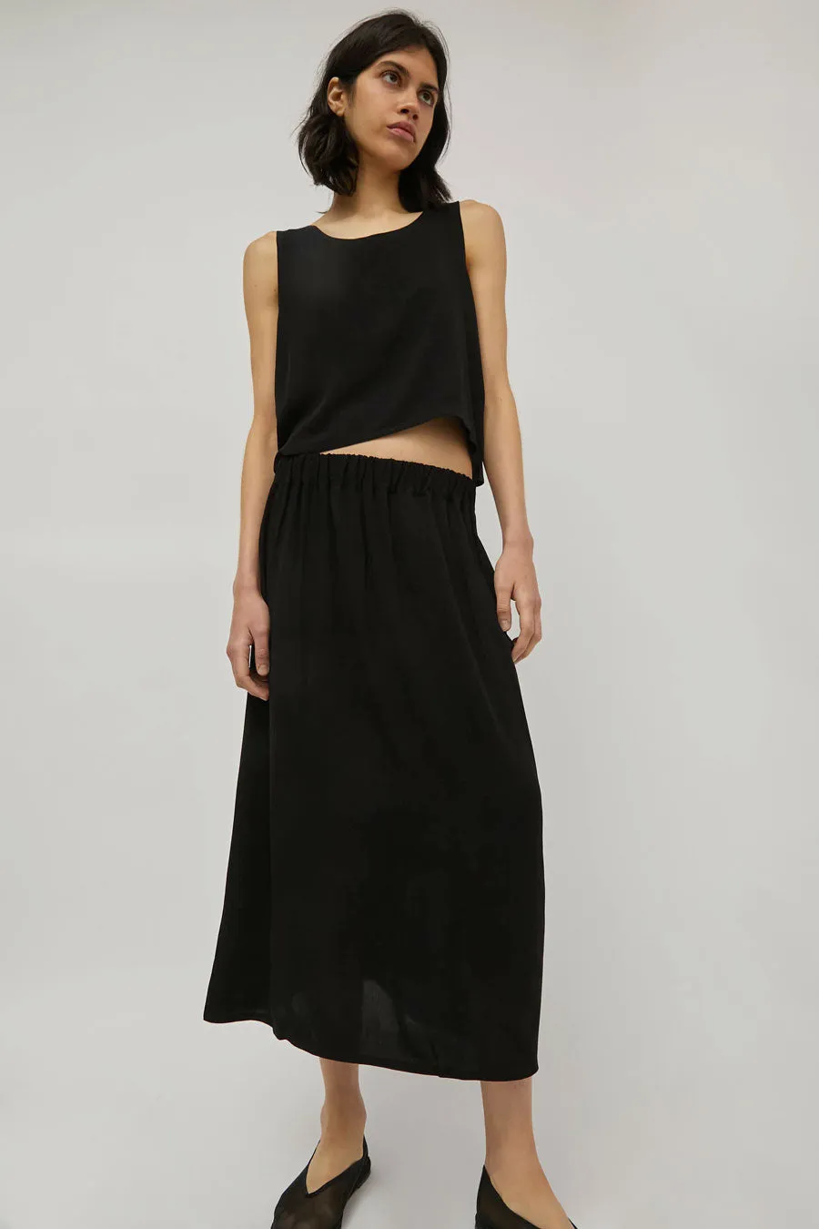 Vladimir Karaleev Basic Skirt in Black sold by No. 6
