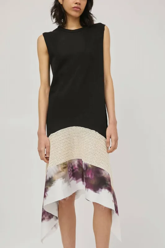 Vladimir Karaleev Idra Dress in Black Mix sold by No. 6