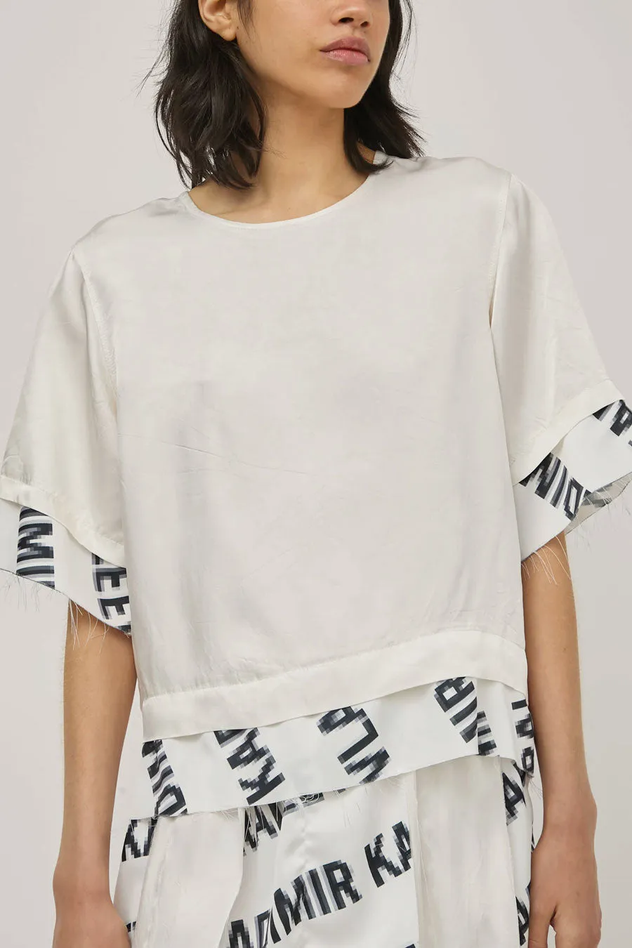 Vladimir Karaleev Layer Tee in Logo Print sold by No. 6 product image thumbnail 3