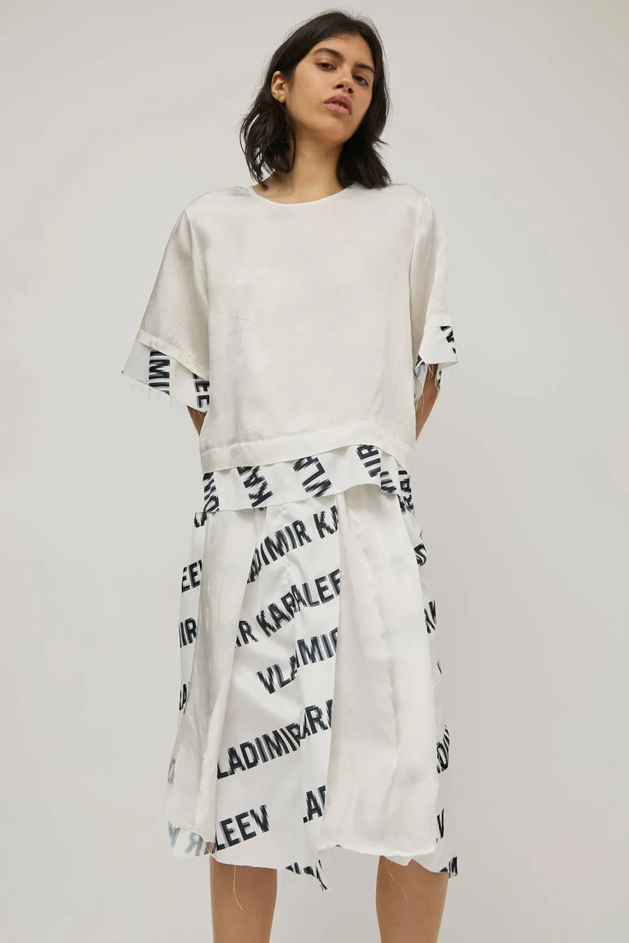 Vladimir Karaleev Layer Tee in Logo Print sold by No. 6 product image thumbnail 5