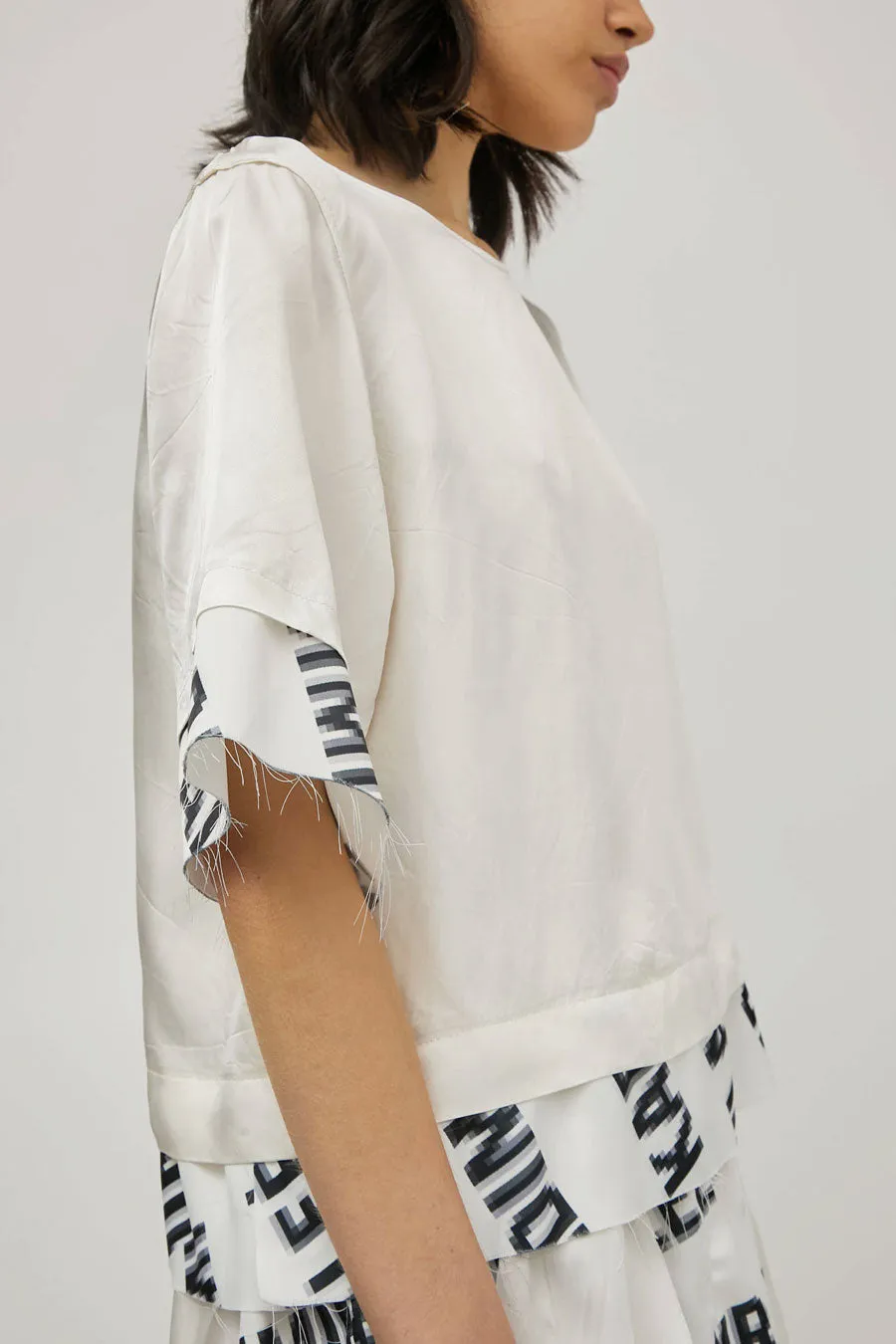 Vladimir Karaleev Layer Tee in Logo Print sold by No. 6 product image thumbnail 2