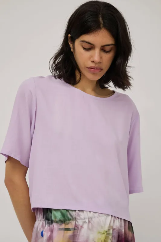Vladimir Karaleev Basic Tee in Orchid made by No. 6