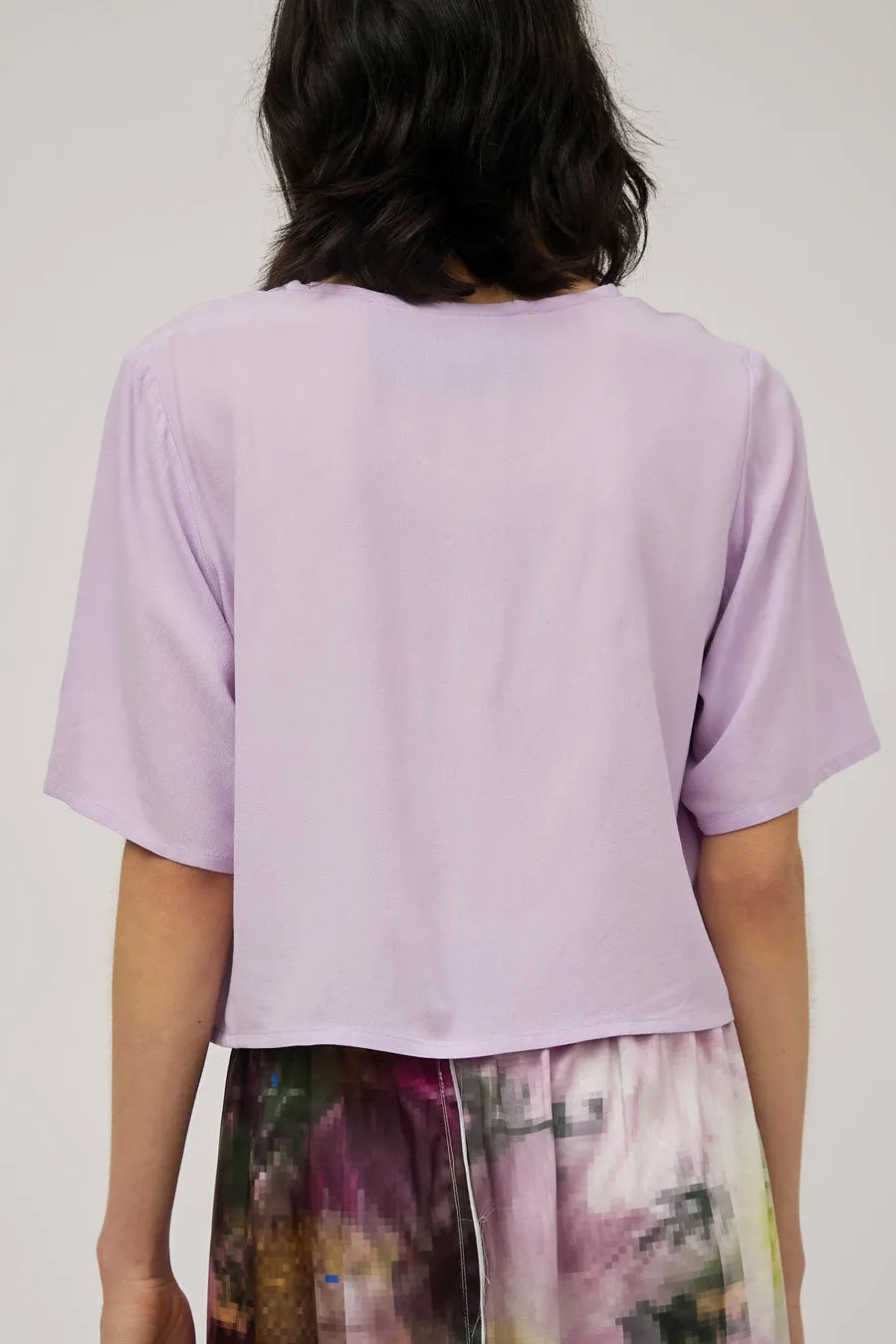 Vladimir Karaleev Basic Tee in Orchid sold by No. 6 product image thumbnail 4
