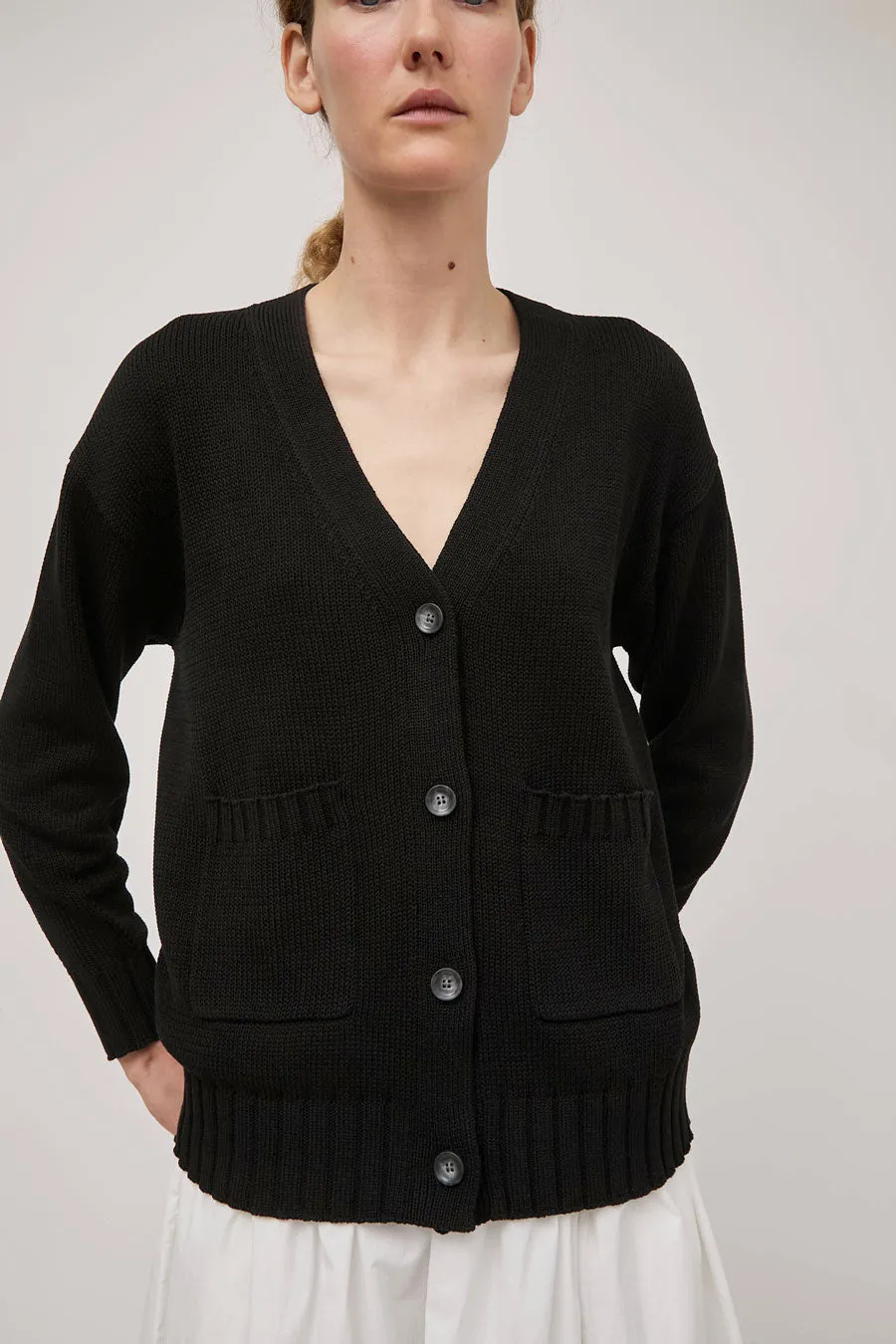 Rue Blanche Fresh Cardi in Black sold by No. 6