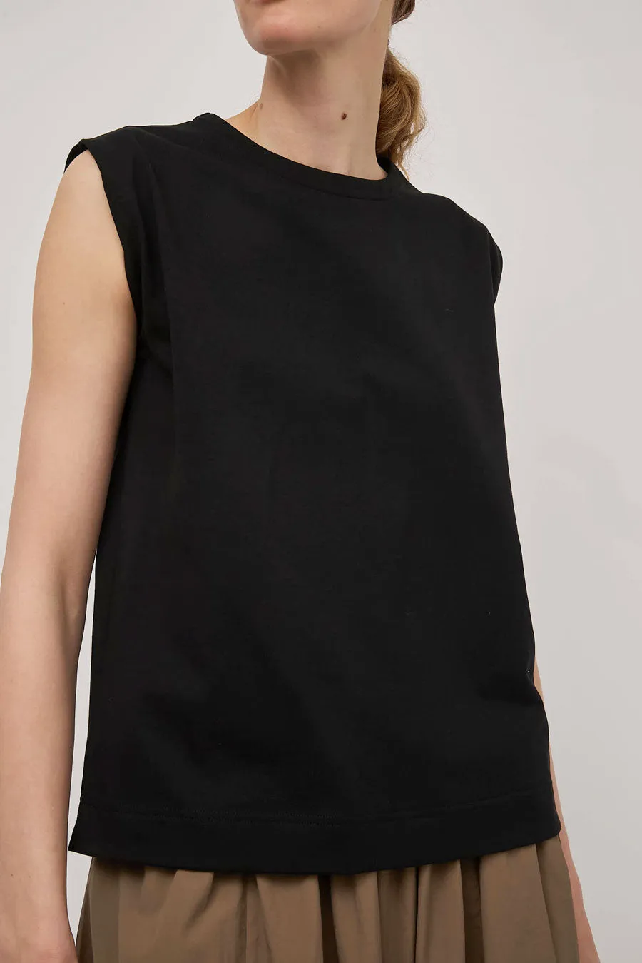 Rue Blanche Net SM Tee in Black sold by No. 6