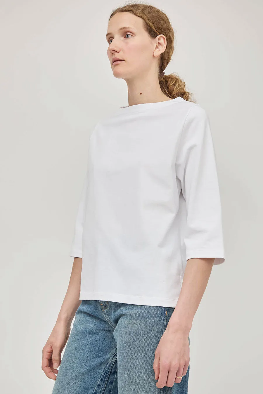 Rue Blanche Net 3/4 Sleeve Tee in White sold by No. 6 product image thumbnail 4