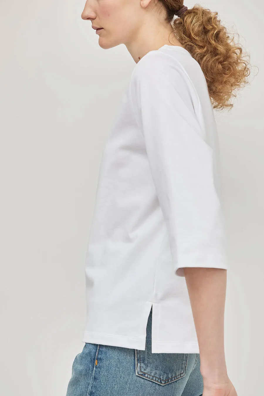 Rue Blanche Net 3/4 Sleeve Tee in White sold by No. 6 product image thumbnail 2