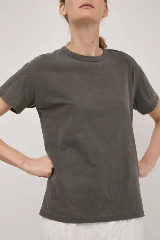 Black Crane Regular Short Sleeve Tee in Slate sold by No. 6