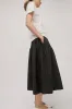 Black Crane Gathered Culottes in Black sold by No. 6