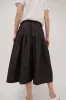Black Crane Gathered Culottes in Black sold by No. 6