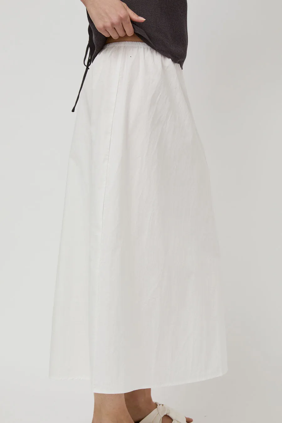 Deiji Studios Split Tie Skirt in White sold by No. 6 product image thumbnail 4