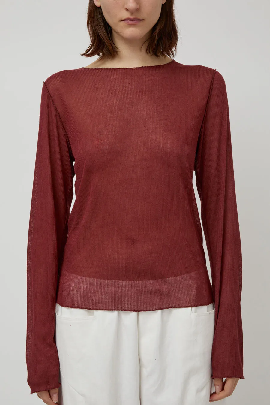 Deiji Studios Knit Long Sleeve in Crimson sold by No. 6 product image thumbnail 3