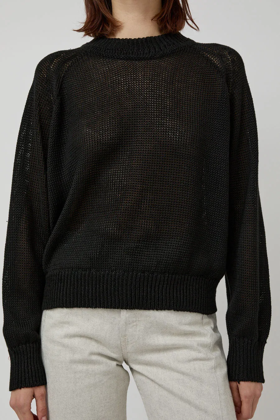 B Sides Lind Knit Crew in Black sold by No. 6 product image thumbnail 3