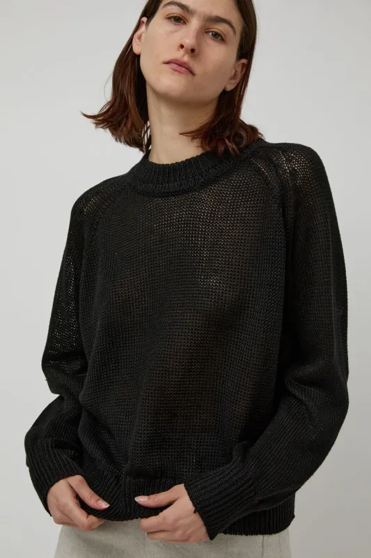 B Sides Lind Knit Crew in Black sold by No. 6