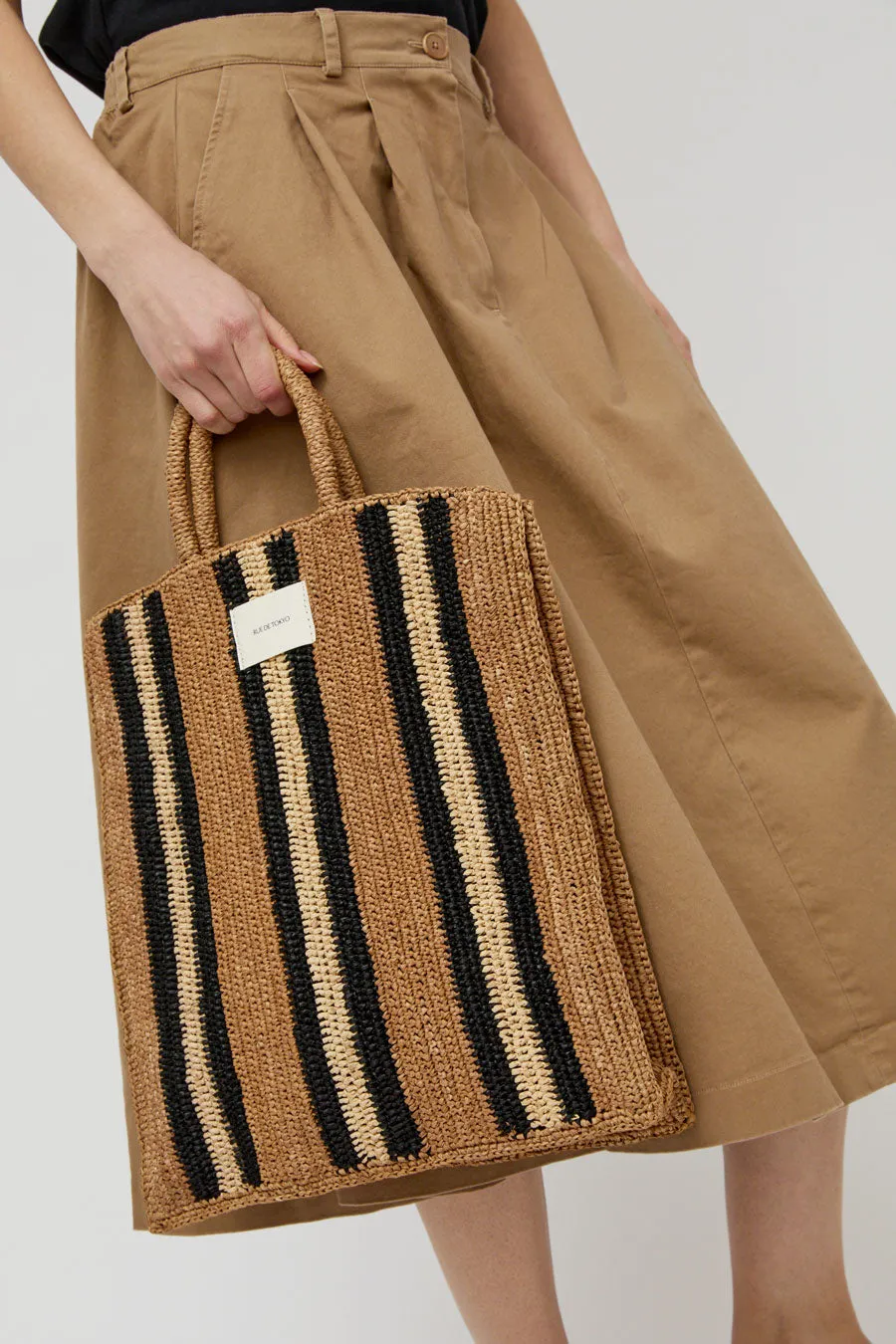Rue De Tokyo Ario Raffia Bag in Stripe sold by No. 6 product image thumbnail 3