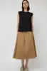 Rue De Tokyo Pen Skirt in Light Brown sold by No. 6