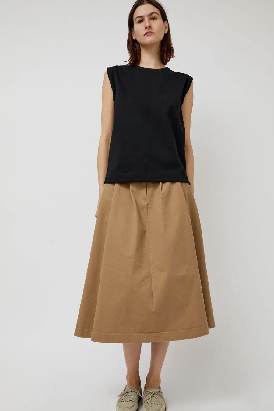 Rue De Tokyo Pen Skirt in Light Brown sold by No. 6