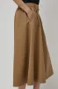Rue De Tokyo Pen Skirt in Light Brown sold by No. 6