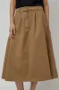 Rue De Tokyo Pen Skirt in Light Brown sold by No. 6