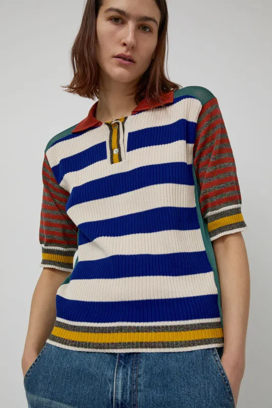 Henrik Vibskov Mix Polo in Teal Mix sold by No. 6