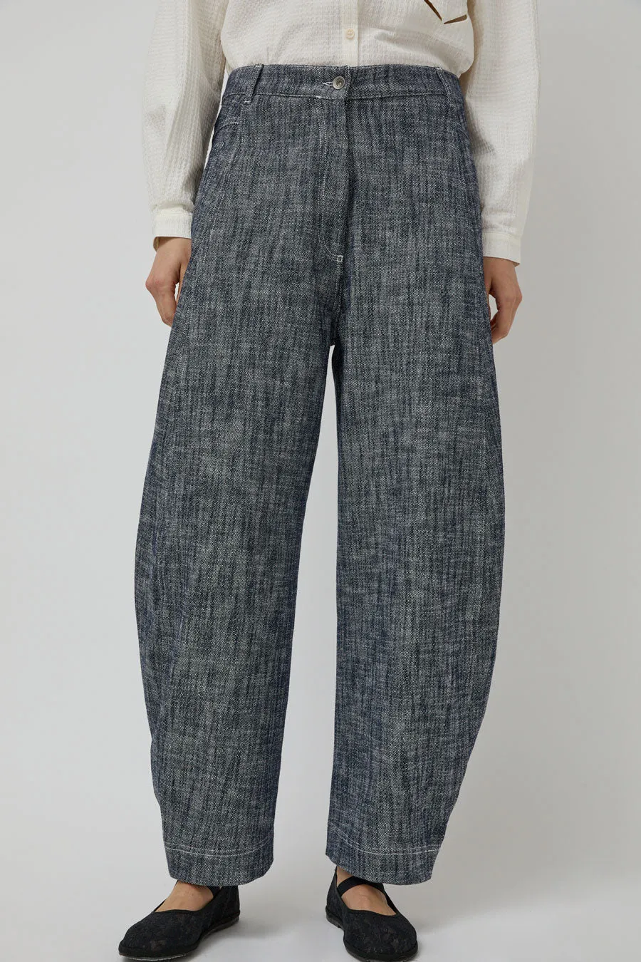 Henrik Vibskov Post Denim Pants in Blue White Blur sold by No. 6 product image thumbnail 2