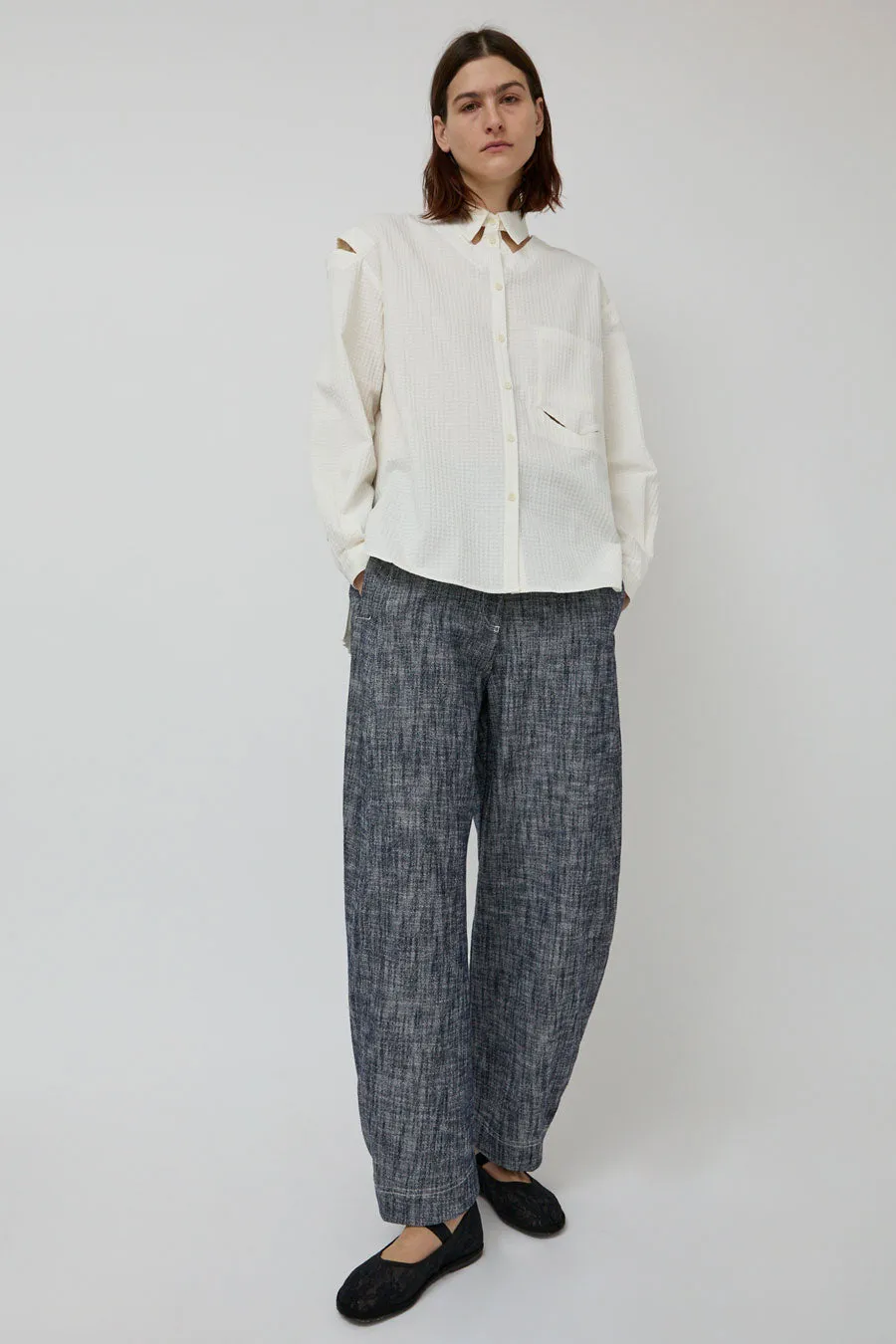 Henrik Vibskov Post Denim Pants in Blue White Blur sold by No. 6 product image thumbnail 5