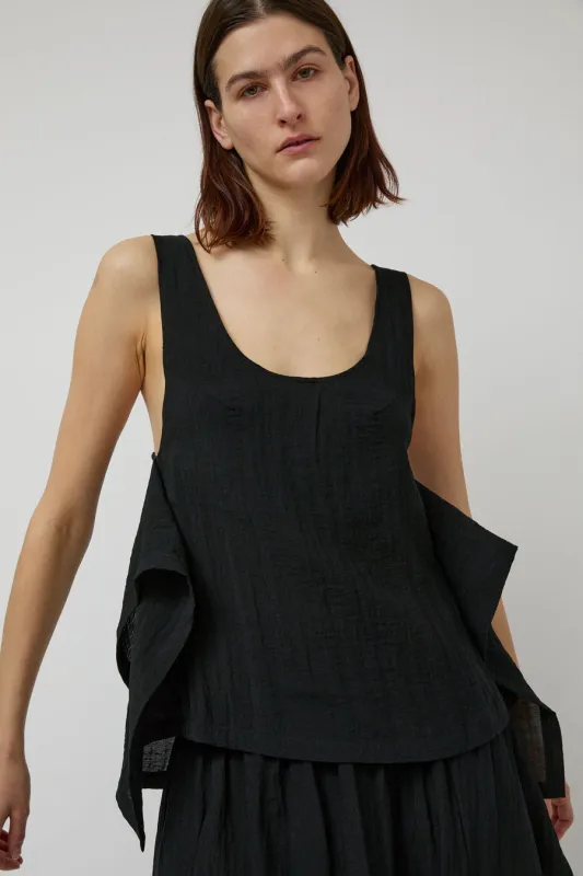 Henrik Vibskov Uncut Top in Black made by Henrik Vibskov