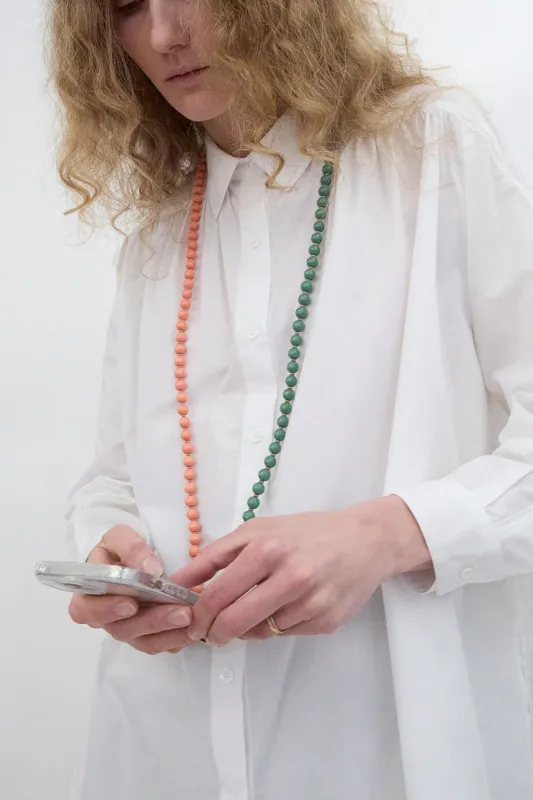 Ina Seifart Handykette Phone Necklace in Lax and Salvia Duo sold by No. 6