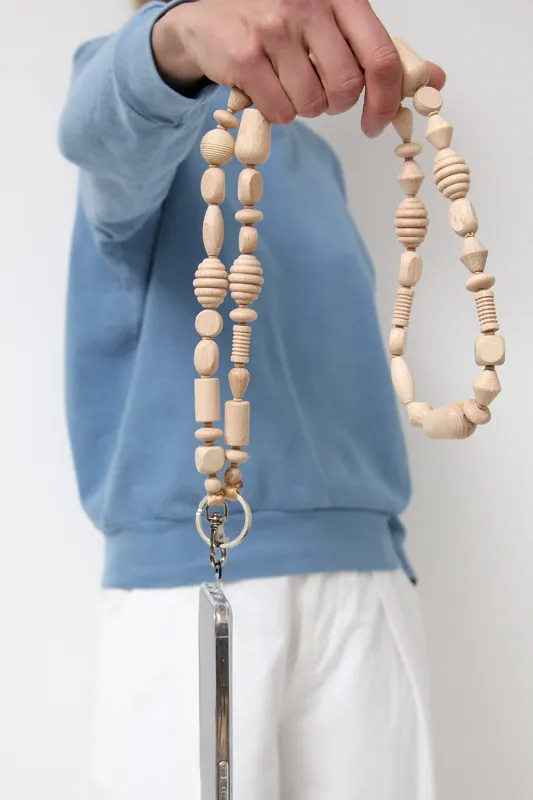 Ina Seifart Perlenmix Phone Necklace in Natural sold by No. 6