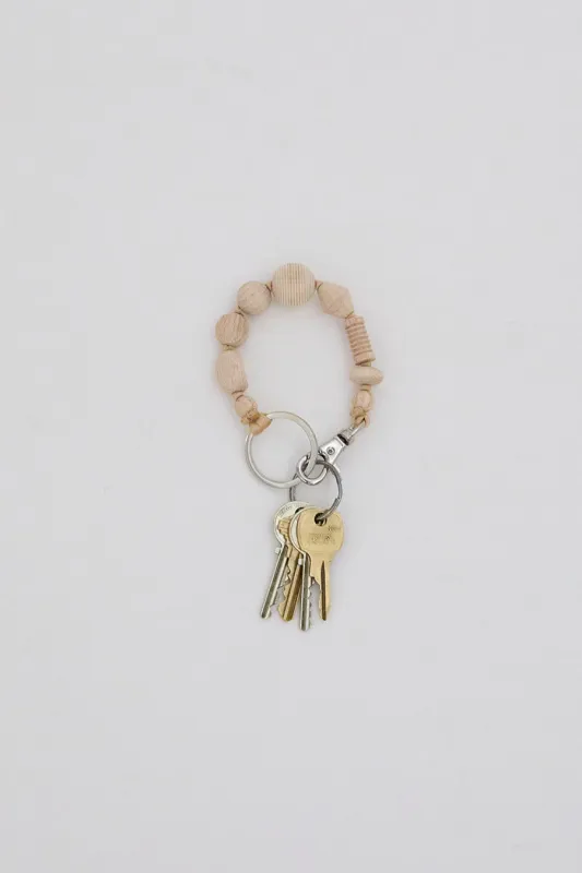 Ina Seifart Perlenmix Short Keyholder in Natural sold by No. 6