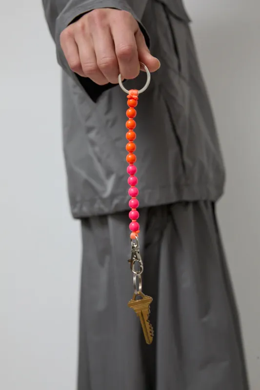 Ina Seifart Perlen Short Keyholder in Neon Duo sold by No. 6