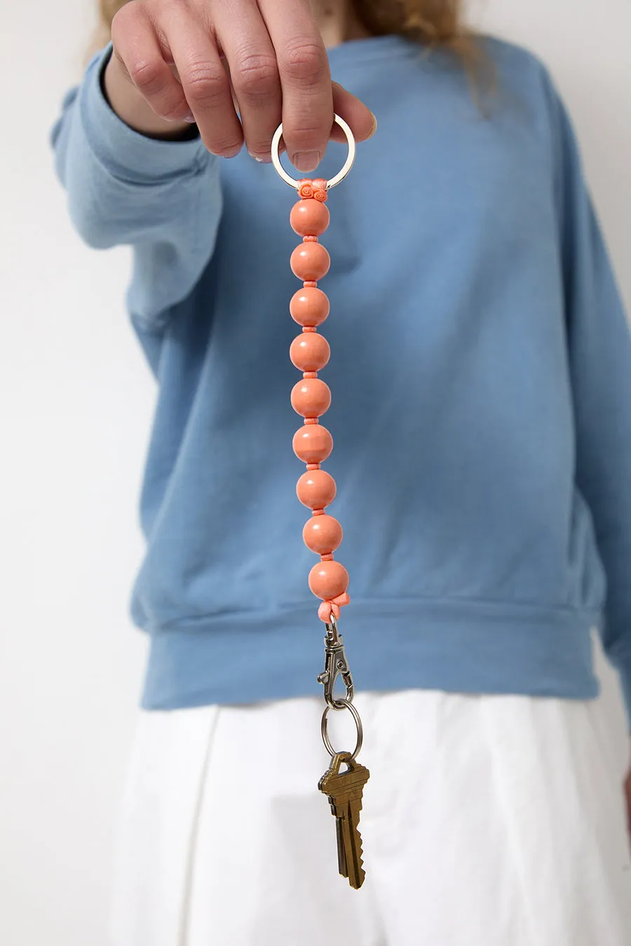 Ina Seifart Big Perlen Short Keyholder in Lax sold by No. 6