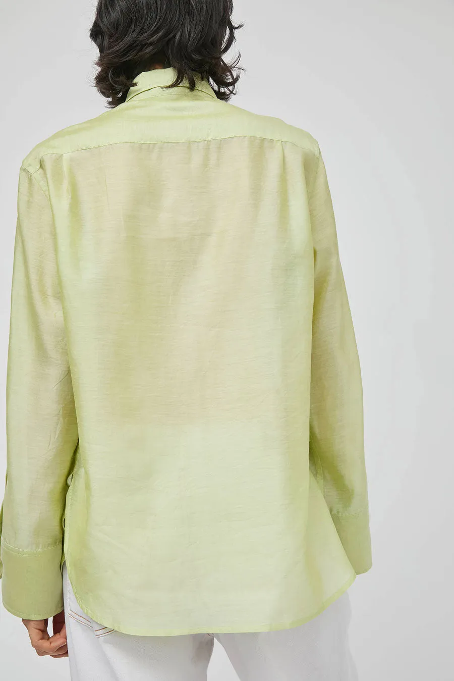 NYMANE Hutton Shirt in Lime sold by No. 6 product image thumbnail 5
