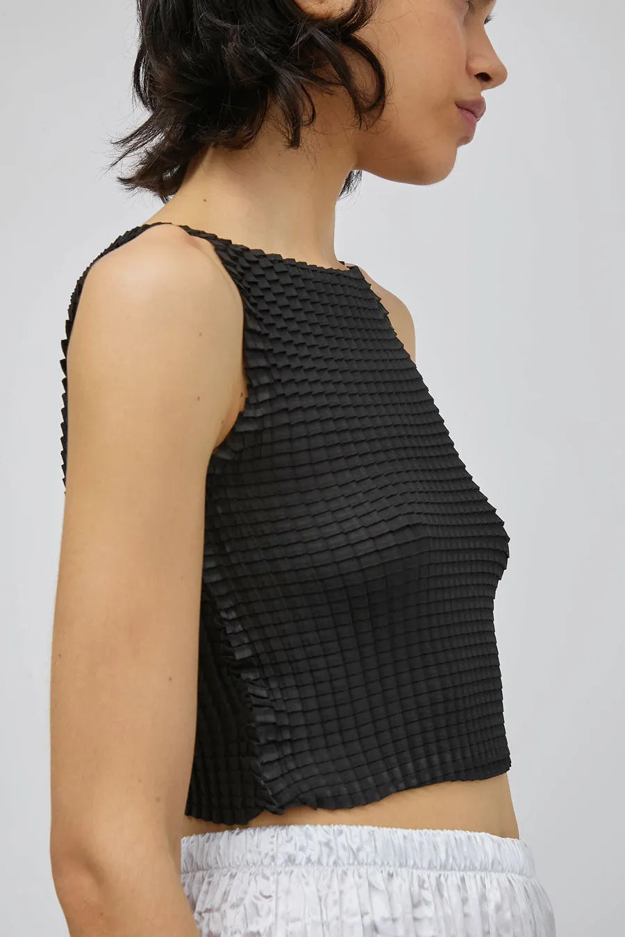 Nin Studio Pleated Tank Singlet in Black sold by No. 6 product image thumbnail 3