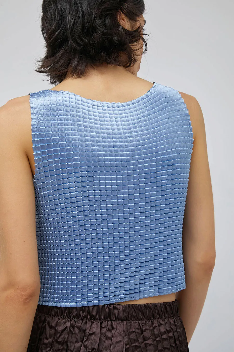 Nin Studio Pleated Tank Singlet in Blue sold by No. 6 product image thumbnail 4