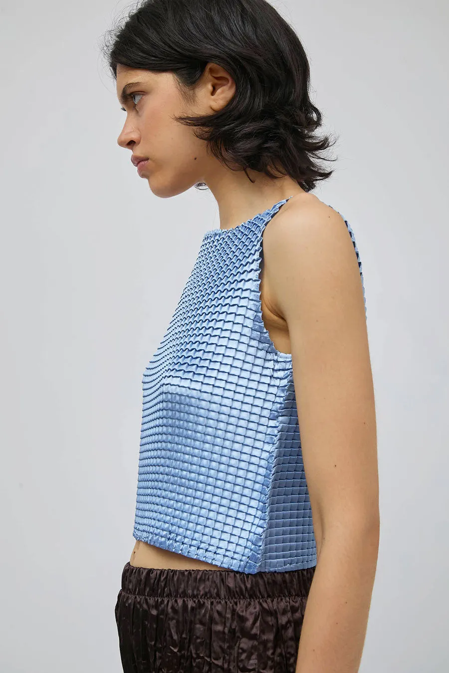 Nin Studio Pleated Tank Singlet in Blue sold by No. 6 product image thumbnail 2