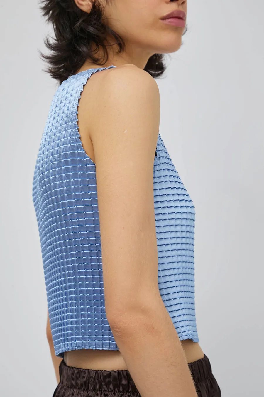 Nin Studio Pleated Tank Singlet in Blue sold by No. 6 product image thumbnail 3